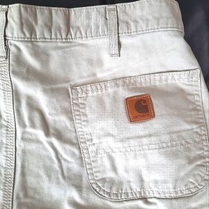 Carhartt mens tan shorts- size 36